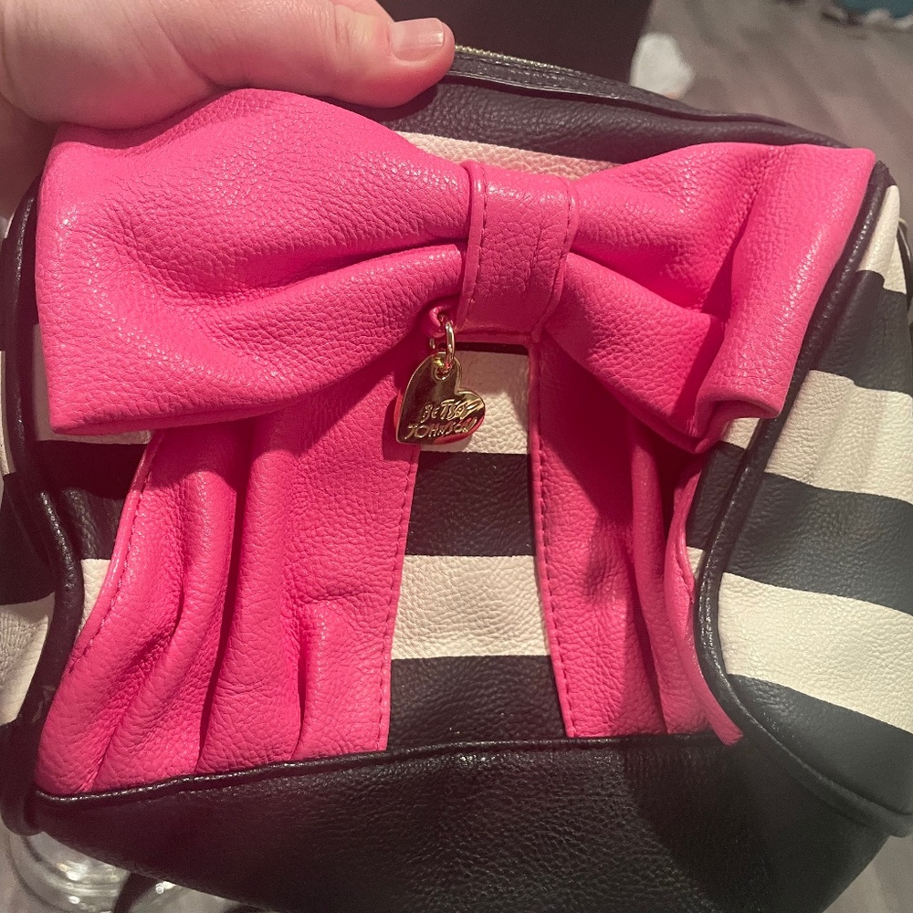 Betsy Johnson Pink Bow Purse